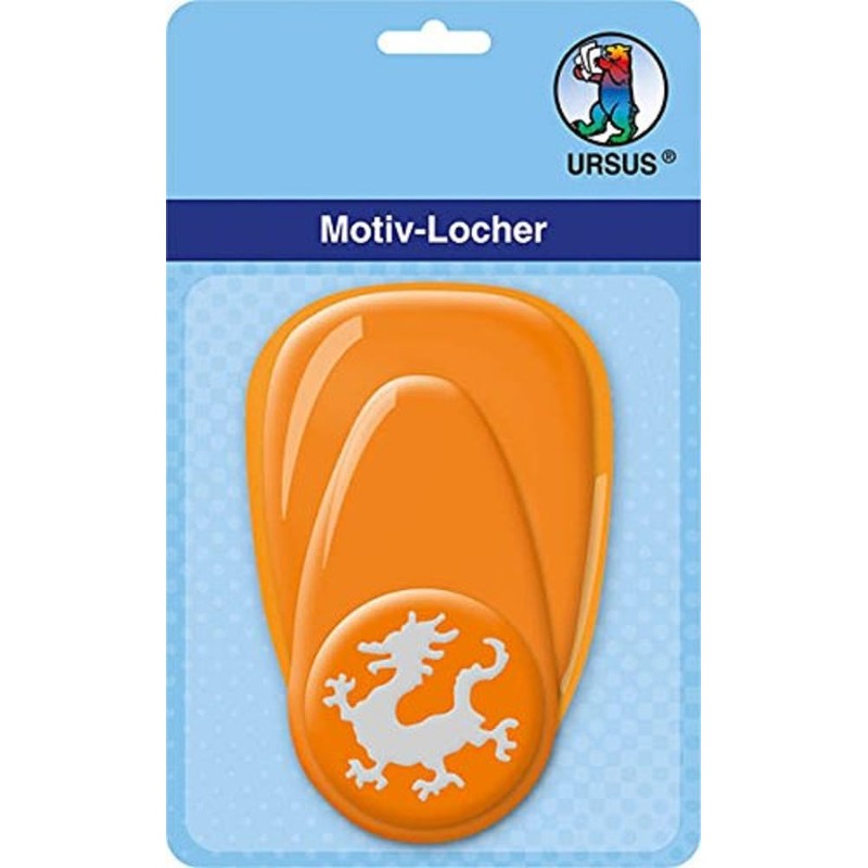 Ursus Hole punch with lever, medium, dragon, approx. 25.4 mm