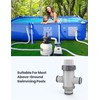 POOLHACKER Dual Split Hose Plunger Valve, Above Ground Pool Parts,