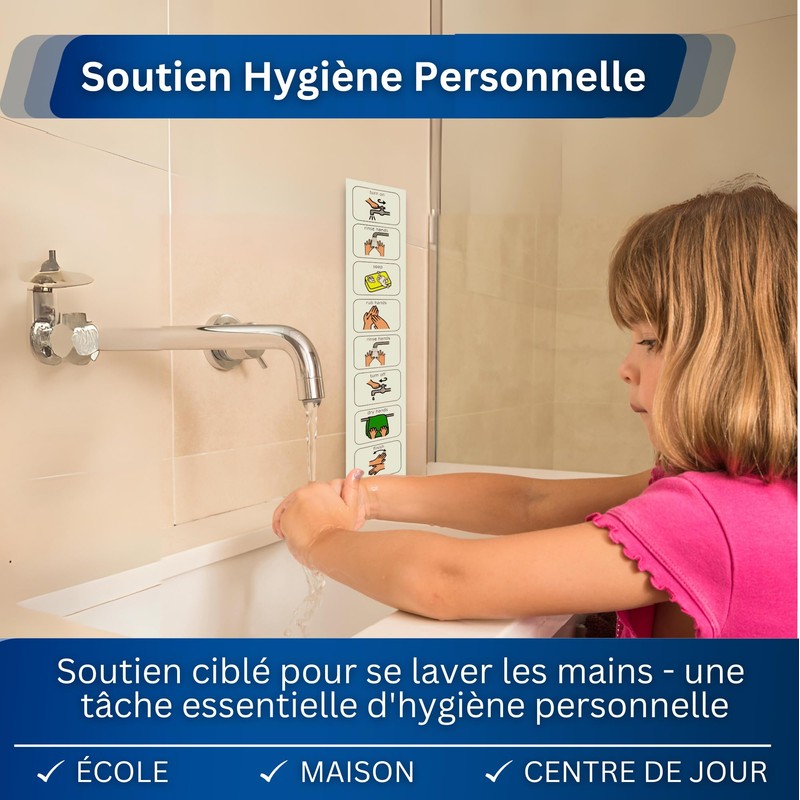 Autism Supplies and Developments FR_WH Plastic Hand Wash Plan (French),