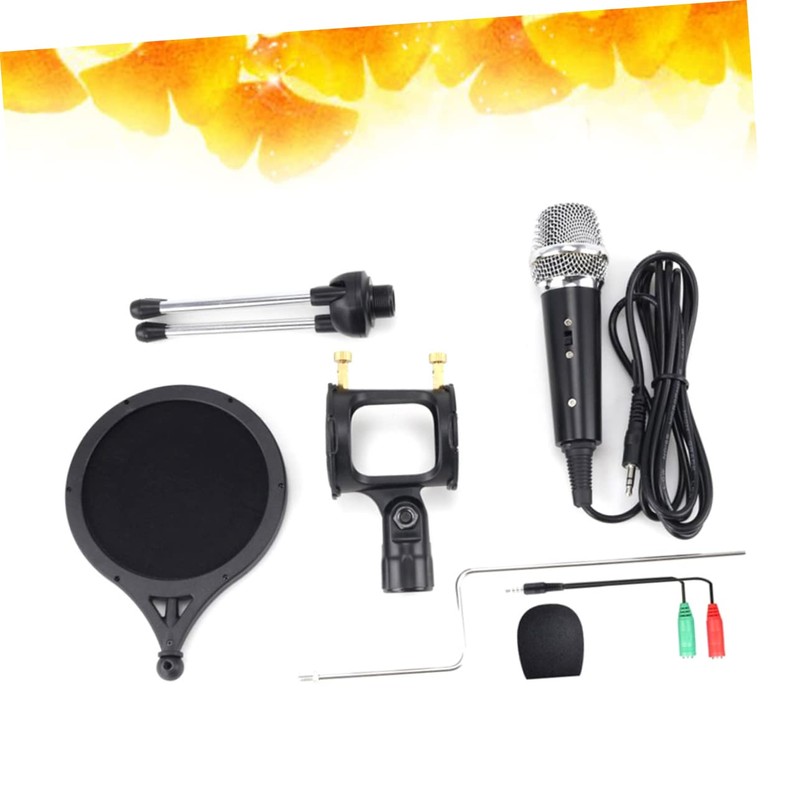 Operitacx Karaoke Microphone .5mm Multi-purpose Phone Laptop Mic Quality Noise