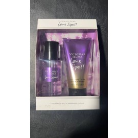 Victoria's Secret Victoria Secret Love Spell Fragrance Mist & Fragrance Lotion Gift Set 2.5 Oz Ea