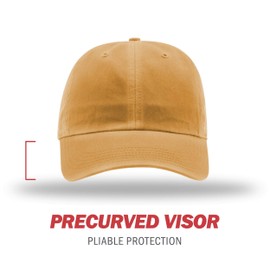 Richardson Unisex 324 Pigment-Dyed Adjustable Backstrap Baseball Cap, Solid Mustard, One Size Fits Most