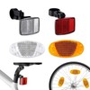 CALLYSONIC - Reflectors Bicycle Wheel, 4 Bicycle Reflectors, Bicycle Reflectors