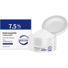 Hydroxylapatit Zahnpasta,Hydroxyapatite Tooth Powder,Wirksam zur Stärkung von Zähnen und Zahnfleisch, Frischer Atem, Saubere Zähne, 50g