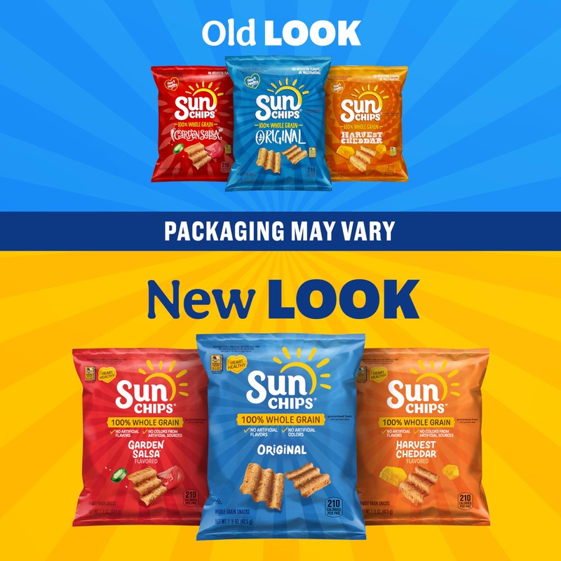 SunChips Original Multigrain Snacks, 1 Ounce (Pack of 104)