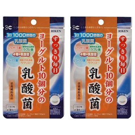 Unimatricane Lactobacillus Food, Chewable Tablets, 10 Yogurt, 200 mg, 62 Capsules, Set of 2