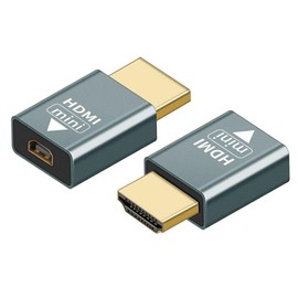 Strhowill (2Pack HDMI to Micro HDMI Adapter，HDMI Male to Micro HDMI Female Converter Adapter Extender Adapter 4K 3D@60Hz with Laptop Camera Monitor (HDMI Male-Micro HDMI Female)