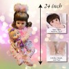 Hesstian 24-inch silicone vinyl doll with more than 10 accessories.