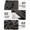 Deyeek Tear Away Pants for Men Open Bottom Wide Leg