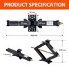 Set of 2 24" RV Stabilizer Jacks,7500LBS RV Trailer Stabilizer