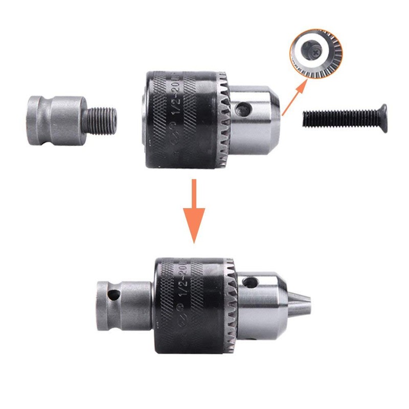 Wolfride Electric Drill Chuck 1.5-13mm Tungsten Steel Drill Chuck Impact