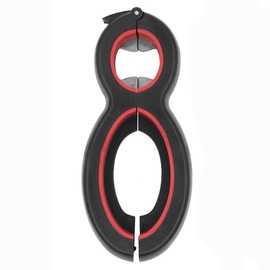 Jar Opener, 6 in 1 Multifunction Bottle Caps Opener Stainless Steel Manual Can Opening Tool for Bags, Pull Tabs and Jar Lids