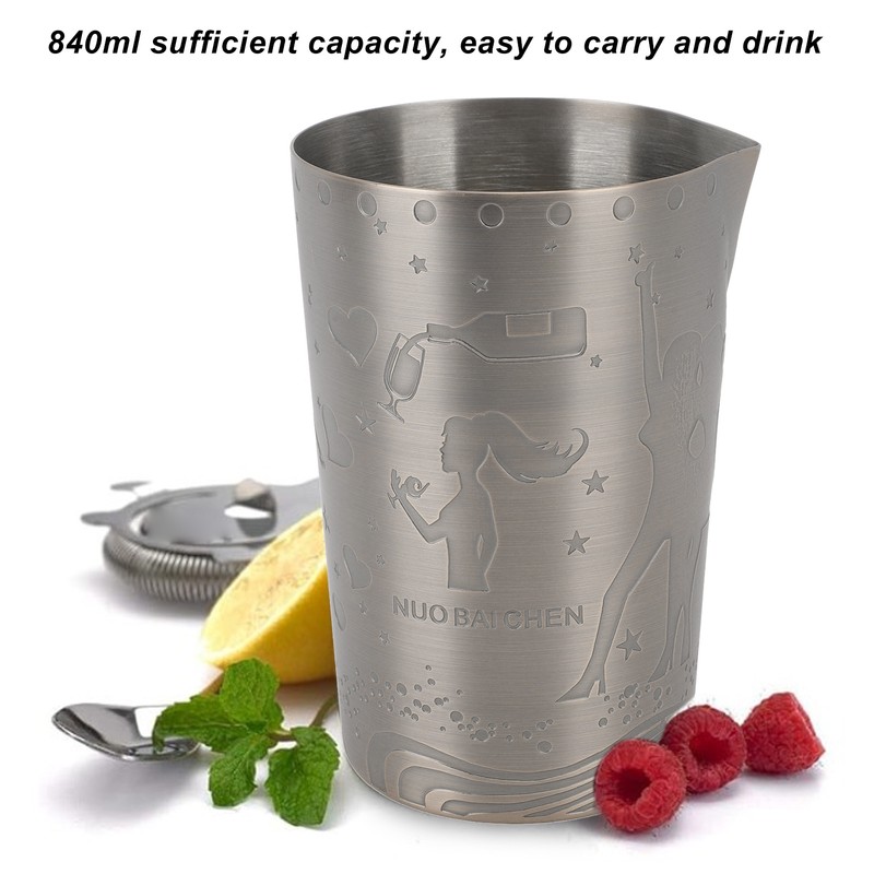 Milk Frothing Pitcher 304 Stainless Steel Rust Proof Multipurpose 840ml