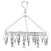 20 Clip Socks Rack Underwear Drying Hanger Stainless Steel Clothes