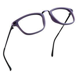 LifeArt Blue Light Blocking Glasses, Anti Eyestrain, Computer Reading Glasses, Gaming Glasses, TV Glasses for Women, Anti Glare (Purple, No Magnification)