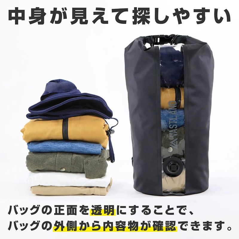 VASTLAND IPX6 Dry Bag, Waterproof Bag, Air Valve, Shoulder Strap