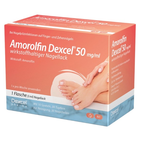 Dexcel Amorolfin Dexcel 50 mg/ml Lösung bei Nagelpilzinfektionen, 3 ml Wirkstoffhaltiger Nagellack