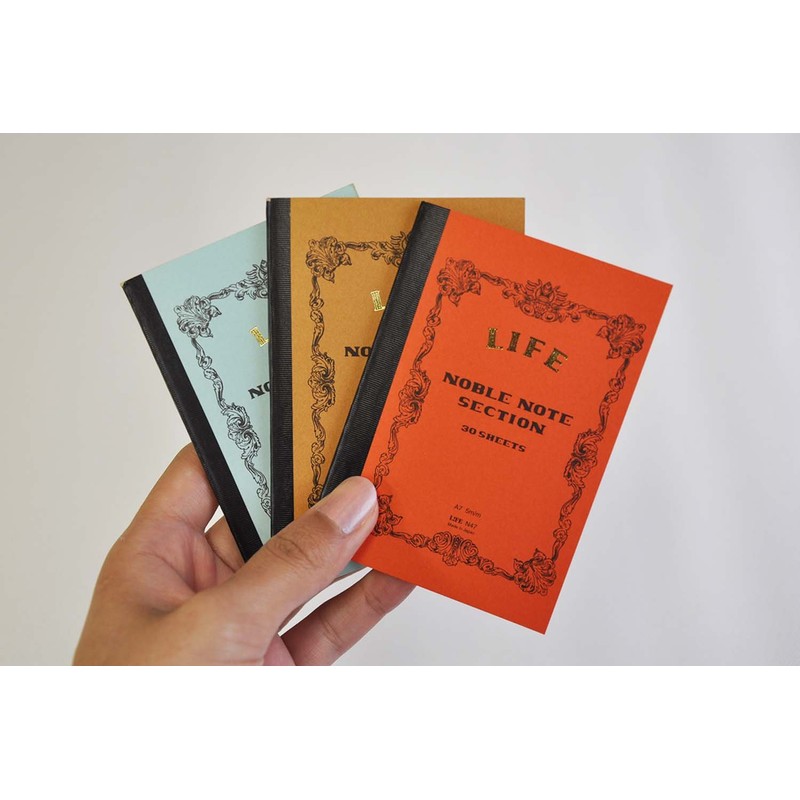 Life Noble Notebook, A7, Grid, N47, Set of 2