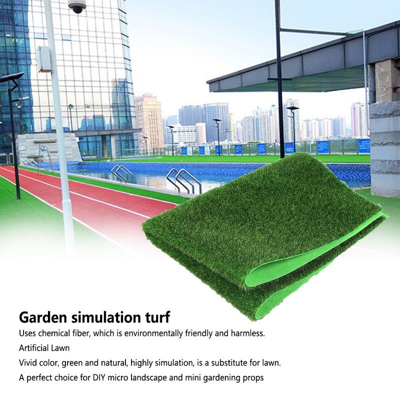 DIY Artificial Simulated Garden Grass Lawn Turf Miniature Landscape Decoration