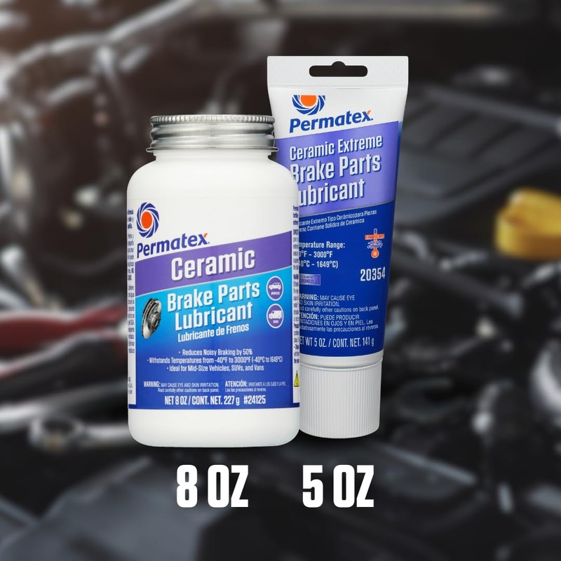 Permatex 24125 Ceramic Extreme Brake Parts Lubricant, 8 oz., Pack