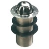TC Chrome Domed Top Urinal Waste 1 1/2" 40mm Unslotted