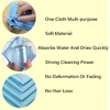 6-Pack Microfiber Cleaning Cloths, 16x16 Inch, Lint-Free for Windows, Glasses,