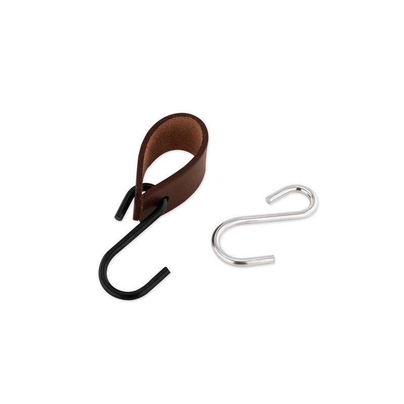 Brute Strength - S Hook with Leather Loop - Brown
