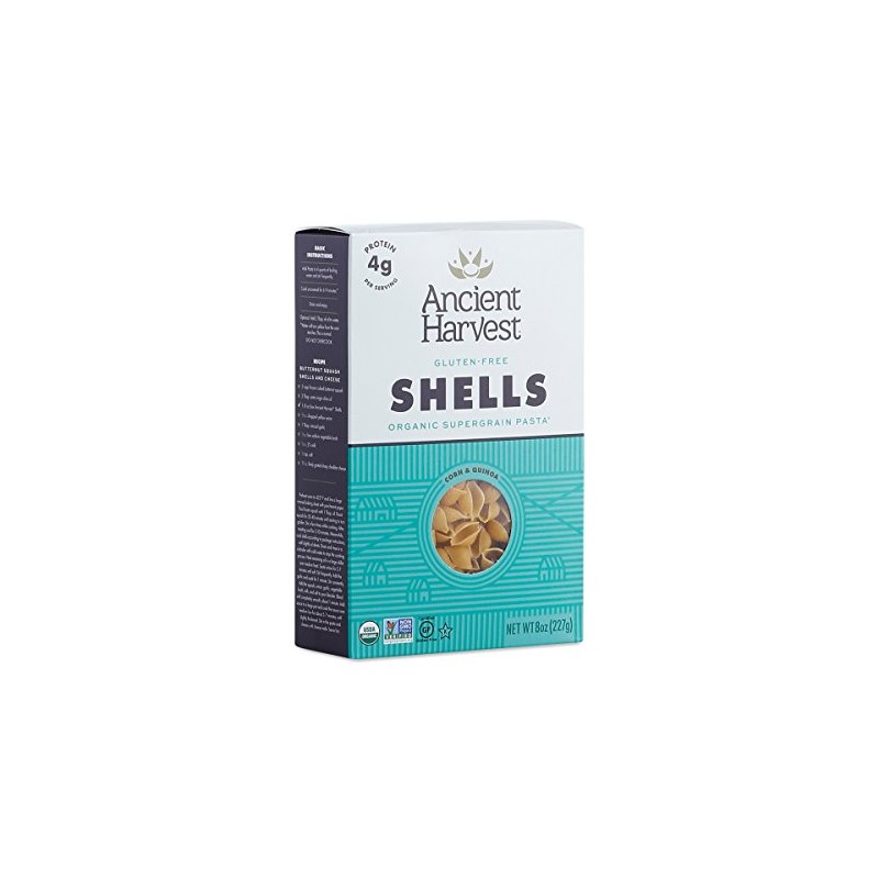 Ancient Harvest Gluten Free Pasta Shells, 8 Ounce