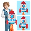 WERNNSAI Rocket Piñata - Rocket Ship Pinata Bundle with Blindfold