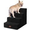EHEYCIGA Dog Stairs for Bed 18" H, 4-Step Dog Steps