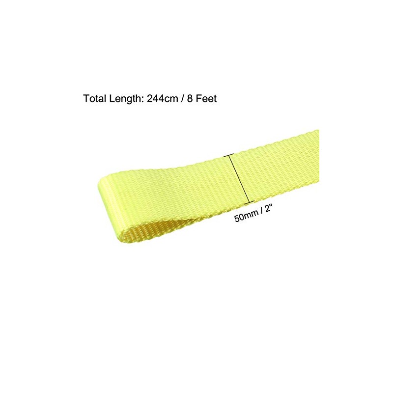 sourcingmap Lifting Web Strap 2" x 8', 4400lbs Capacity, Eye