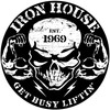 CafePress Iron House Muscle Skull Square Sticker 3 X 3