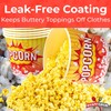 Greaseproof, Retro 85oz Popcorn Buckets 12 Pack. Reusable and Durable