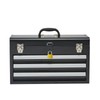 Happybuy 20.5-inch Portable Metal Tool Box, 3-Drawer Small Tool Chest