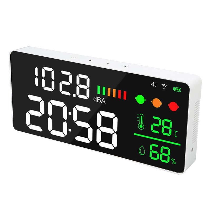 11in Large Screen Decibel Meter WIFI LED Display Temperature Humidity