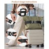 Waaqkid 2 PCS Luggage Travel Belt, 2-in-1 Adjustable Elastic Strap