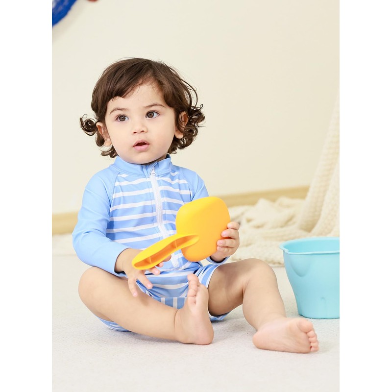 uideazone uideazone Baby Boys One Piece Bathing Suit White Light