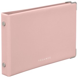 Maruman FM64-38 Loose Leaf Binder, Yuance Mini, 5 Holes, Light Pink