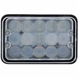 Technical Precision Replacement For PETERBILT 320 YEAR 2014 4 X 6 INCH HIGH POWER DUAL FUNCTION LED RECTANGULAR PROJECTION HEADLIGHT