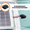 Mujiluxe Black 2 pieces roof feed-through, cable guide, cable guide,