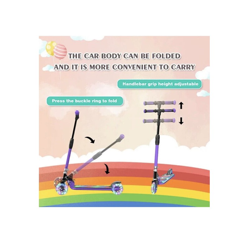 HOVERSTAR LED Light-Up Scooter Hoverstar Purple Sealed