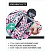 DonDon Large Beach Bag, Water Resistant With Zip Polycotton, Kaleidoscope