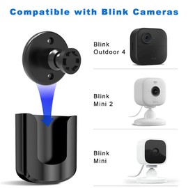 No Drill No Screw Blink Camera Mount for Blink Outdoor 4 /Blink Mini/Blink Mini 2, Strong Adhesive Camera Wall Mount for Blink Outdoor Indoor Camera, Easy to Install,3Pack(Blink Camera Not Included)