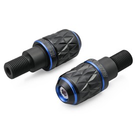 Daytona 42621 Premium Zone Motorcycle Bar End for Yamaha (M16) KIRIKO Blue