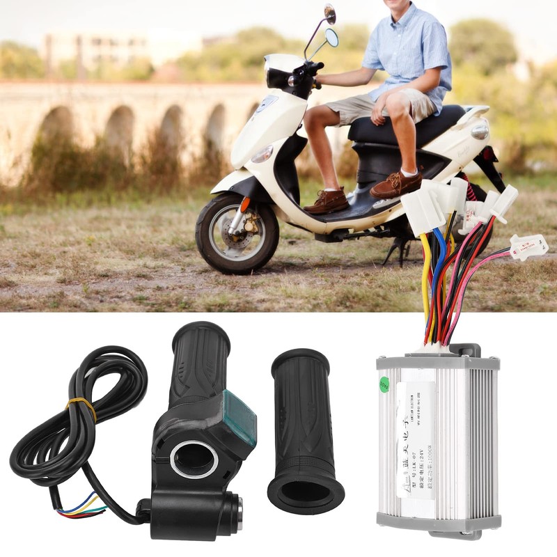24V 1000W Bike Brushed Motor Controller with Twist Throttle Handle