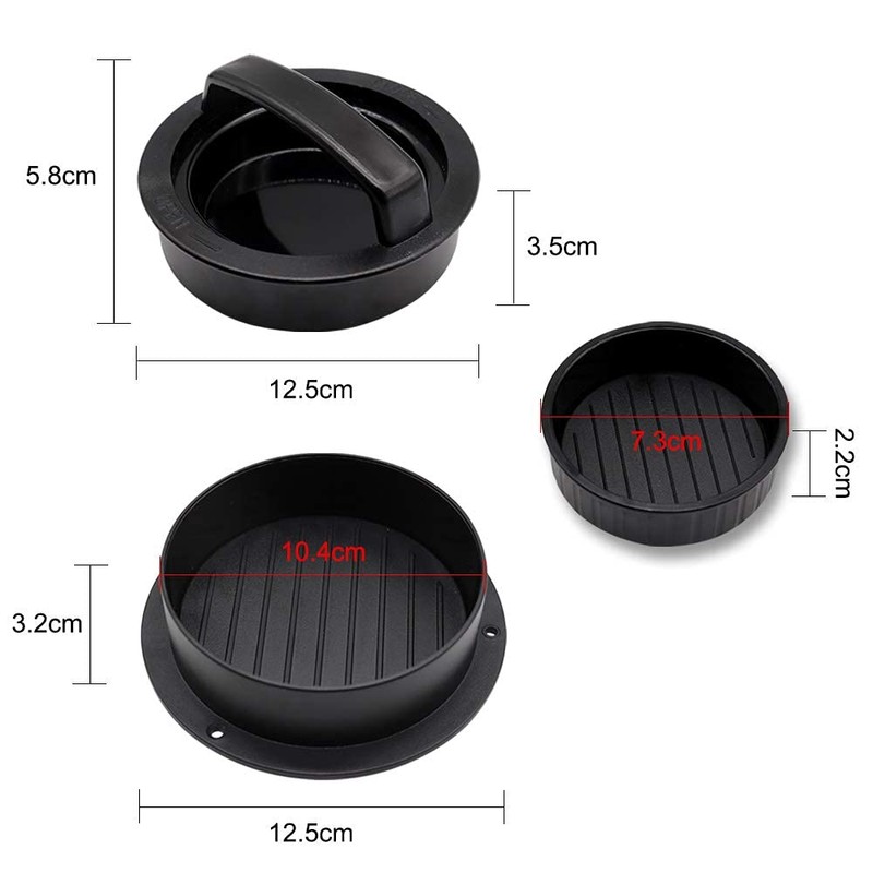 CCUCKY Non Stick Burger Press, Burger Maker 3-in-1 Stuffed Burger