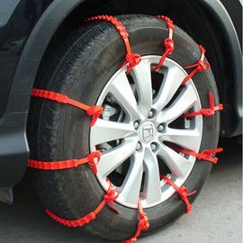일회용 스노우체인 비상시 장착 케이블타이 10p 타이어 미끄럼방지 Disposable Snow Chains Emergency Installation Cable Ties 10p Tire Anti-Slip