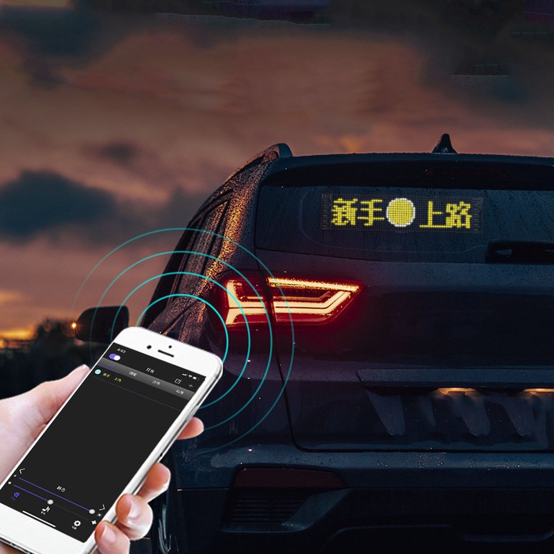 Scrolling LED Advertising Sign Bluetooth APP Control RGB Beads IP66