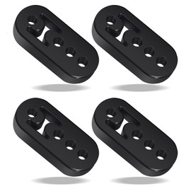 4 PCS Exhaust Rubber, Universal Exhaust Hangers, Car Insulators Exhaust Rubber Mount, Durable Exhaust Hanger, Bracket Rubber Muffler Hanger for Protecting Car Exhaust System, 4 Holes, 12mm