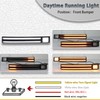 PGTOPONE Switchback White/Amber LED Front Bumper Fog Light DRL/Turn Signal